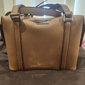 kate spade Brown Saffiano Leather Satchel